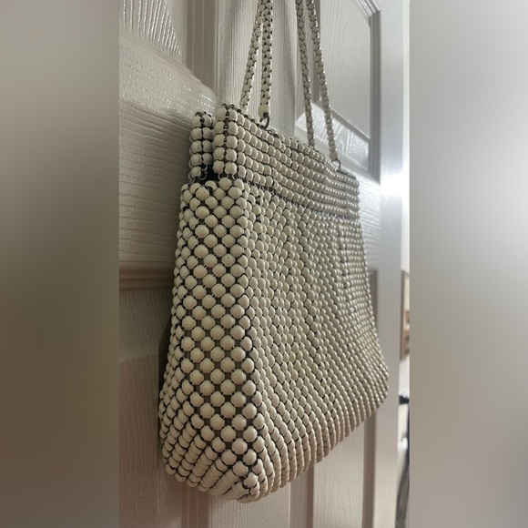 Vintage Whiting & Davis Ivory Alumesh 1940’s Handbag. - Picture 4 of 11